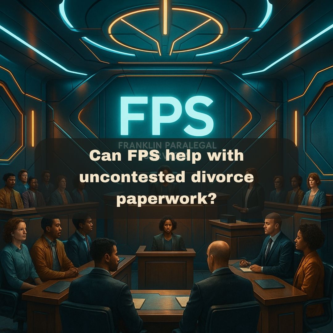 franklinplegal's tweet image. Can FPS help with uncontested divorce paperwork? #monday #mondayquestion #UNCONTESTED #divorce #paperwork #CourtDelays