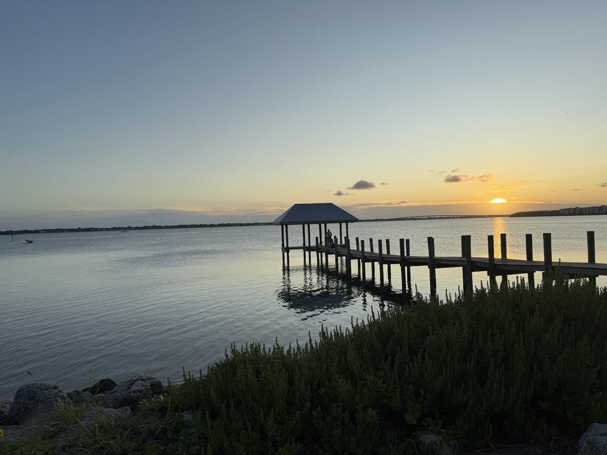 Sunset over the St.Lucie river