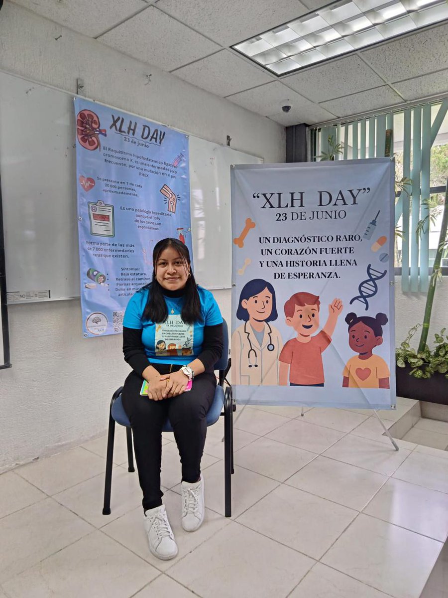 PCebras's tweet image. Hoy 23 de junio se conmemora el Día Mundial del XLH.🧬🦓
Agradecemos a Aby quién nos comparte fotos de ésta gran acción de conciencia compartida con el apoyo de los profesionales de la salud. #XLHAwareness #EnfermedadesRaras