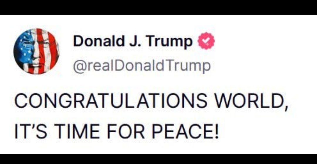 New tweet of donald Trump.