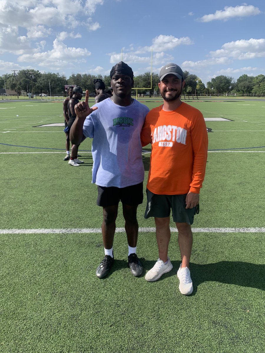 Thank you, <a href="/Quinton15121401/">Coach Q. Morgan</a> for the opportunity to learn,improve, and showcase my skills at the <a href="/LangstonSports/">Langston Athletics</a> camp!!