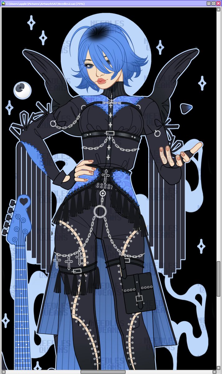 Queeans's tweet image. Com for Needles 💙😗💙