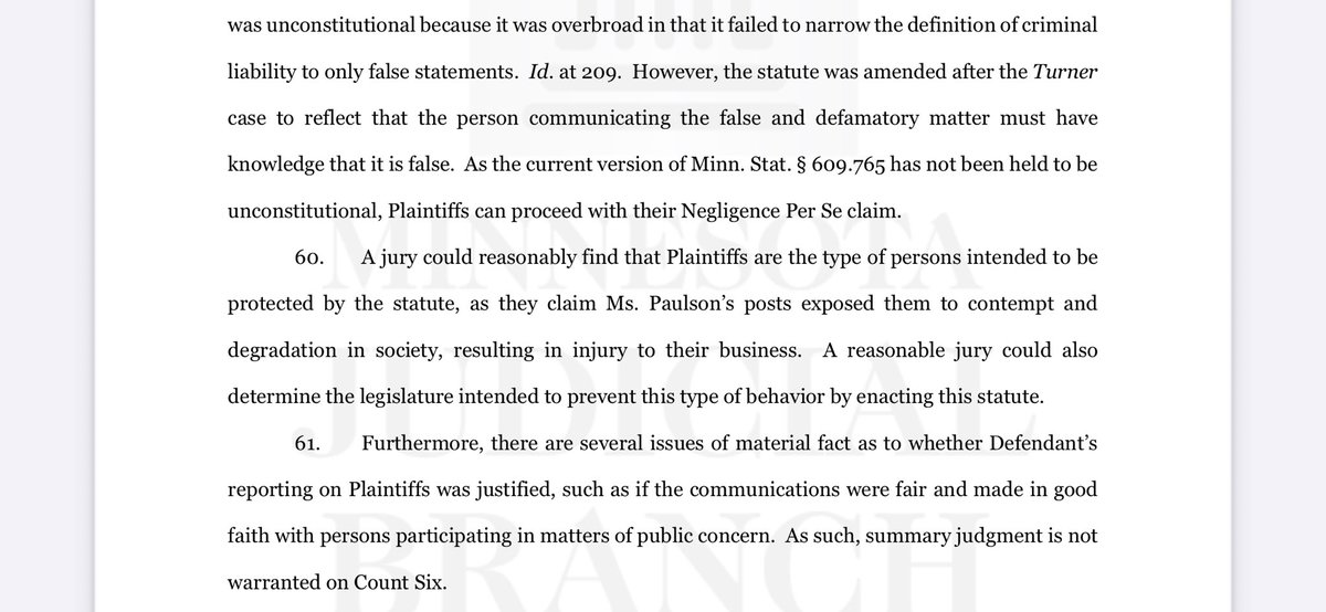 Sooo CRIMINAL Liability is still a very real possibility….bet that really burns your bottom, doesn’t it KJ?? 😝😝 Sure looks like 7M v WOACB is going to trial…..thought KJ said it was all BS &amp; would be dismissed??🤪👀🤣 #WOACBisWrongAgain