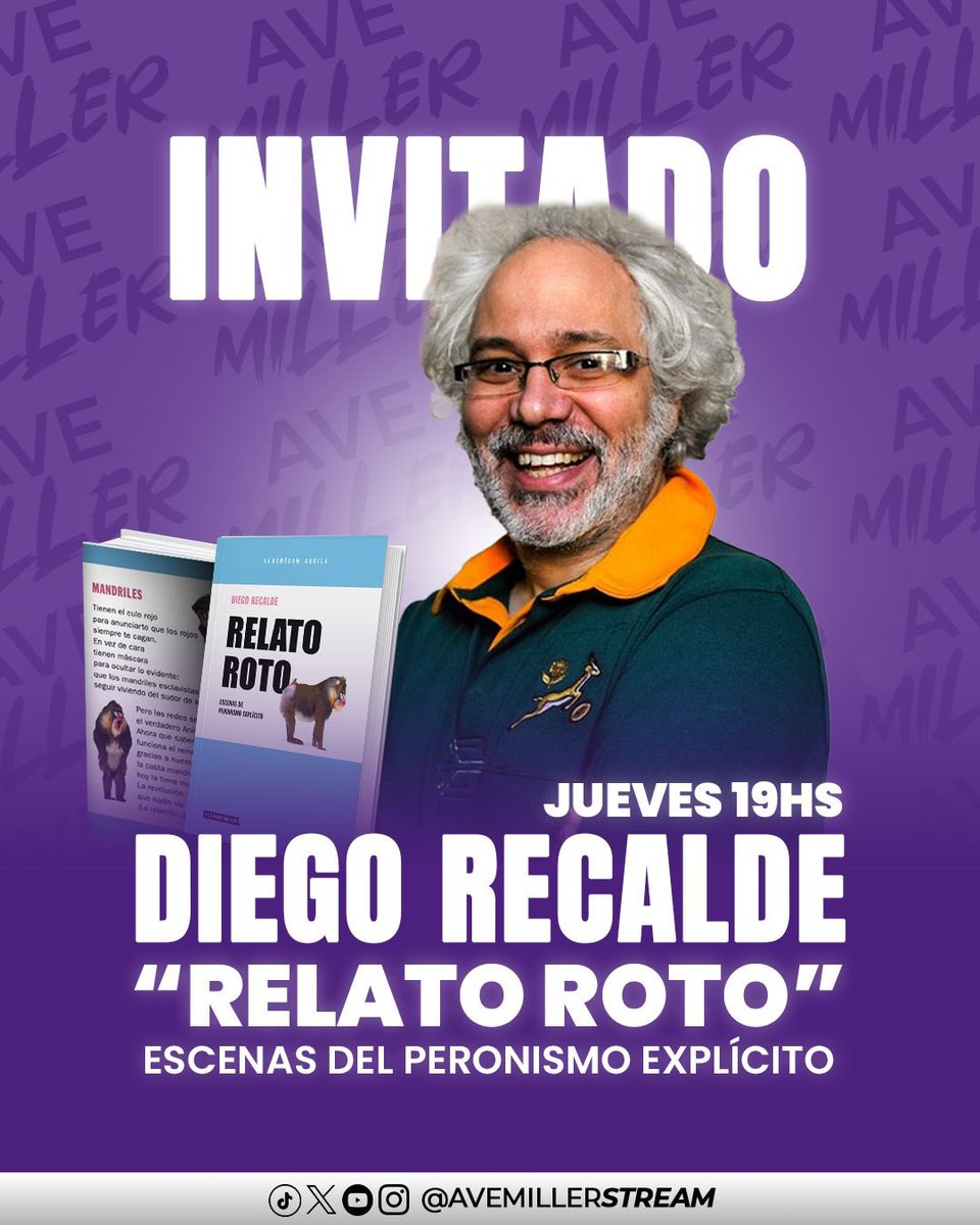 Este jueves tenemos el honor de contar con el gran cineasta <a href="/DiegoJRecalde/">Diego Recalde</a> 

Jueves 19 hrs por <a href="/avemillerstream/">avemillerstream</a> 

ABZ!