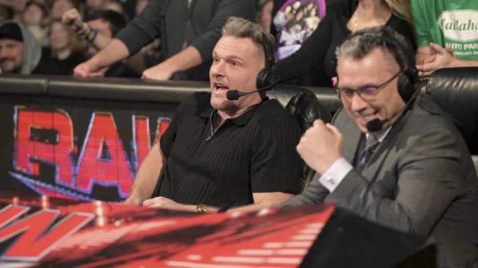 No Pat McAfee for the 3rd week in a row

Do you miss him on commentary? 

#WWERAW