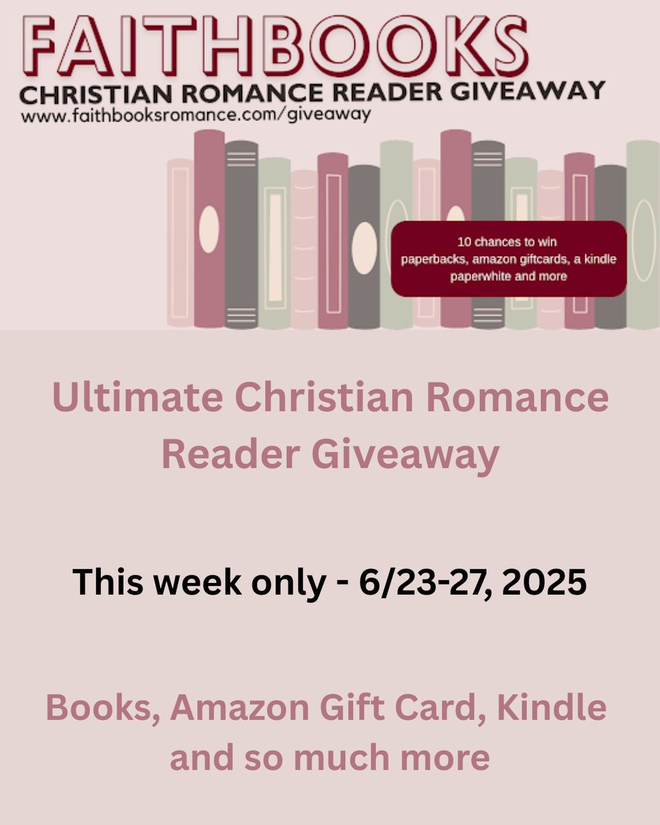 This week only - Reader giveaway docs.google.com/forms/d/e/1FAI…