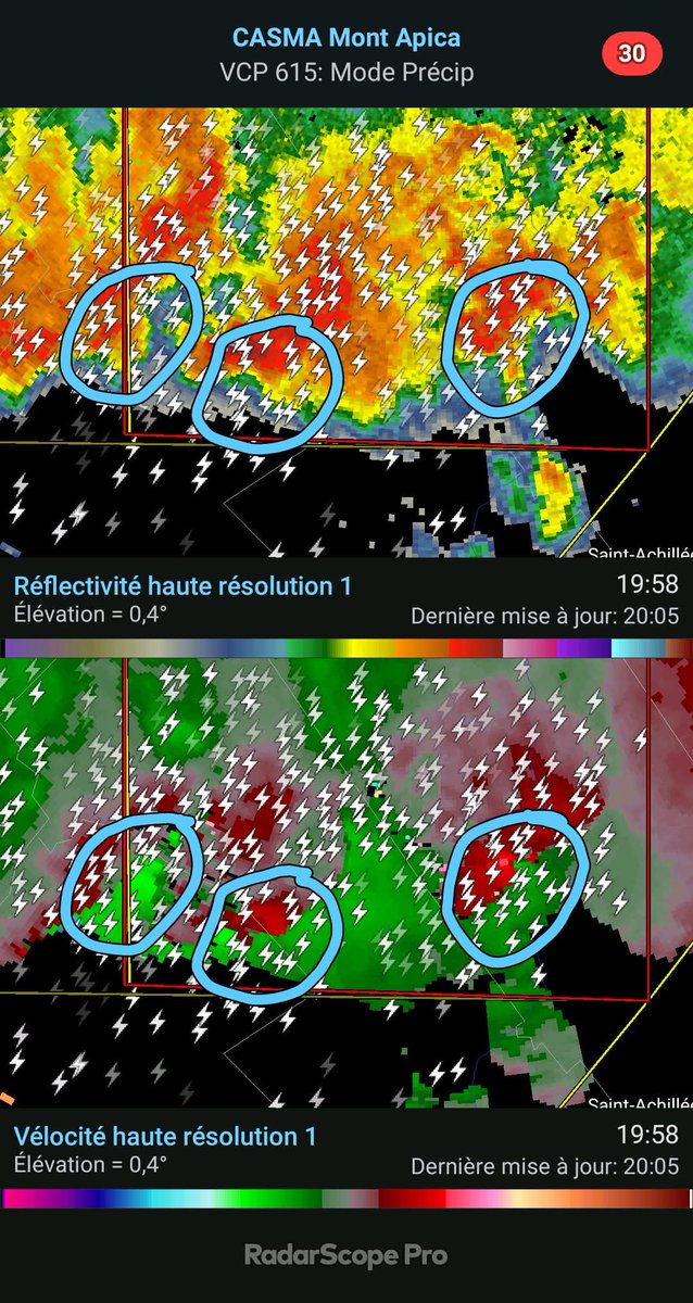 meteomax's tweet photo. 23 juin 2025, 19 h 58 HAE
Il y a possiblement 2, voire 3 tornades dans la Réserve faunique des Laurentides, entre L'Étape et le Camp Mercier. TROIS!!! 🌪🌪🌪
#MeteoQC https://t.co/inNXh7k7aq