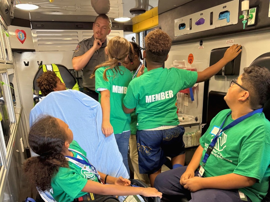 What an incredible start to Camp 911! 🙌 Day 1 was packed with activities and valuable learning experiences for our young campers. We kicked off the day at the Henderson animal shelter, then moved over to Community Ambulance for a deep dive into emergency medical services.