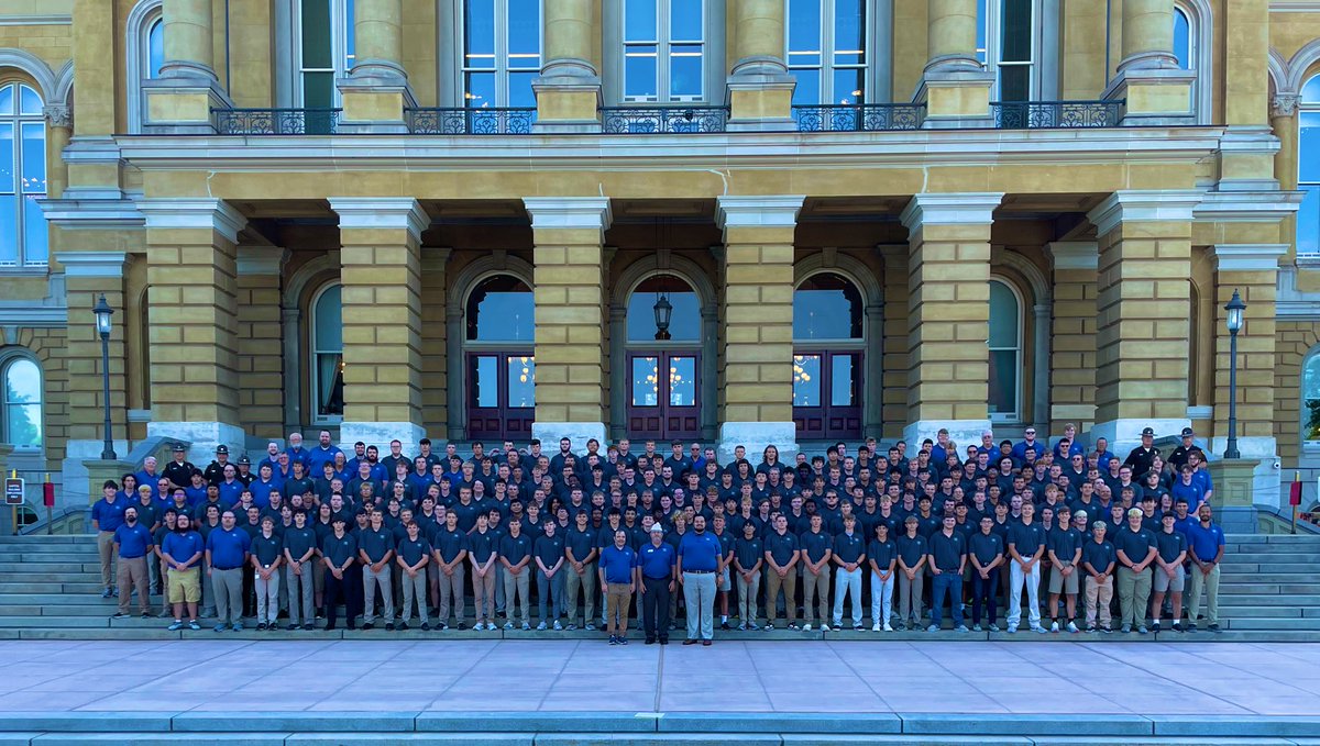 Every year, the Iowa State Patrol escorts Boys State to visit the Capitol, and these ISP delegates got to take a trip up to the dome overlooking beautiful downtown Des Moines! 

<a href="/IowaBoysState/">Hawkeye Boys State</a> #FutureTroopers