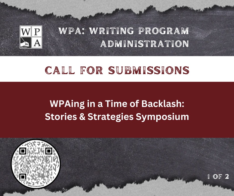 WPA: Writing Program Administration tweet media