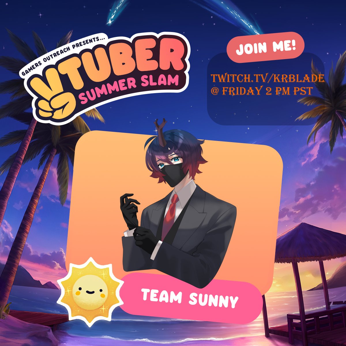 This Friday I will be part of <a href="/GamersOutreach/">Gamers Outreach</a> #VTuberSS2025 ! Super glad to be a part of it! Incentives will be posted tomorrow