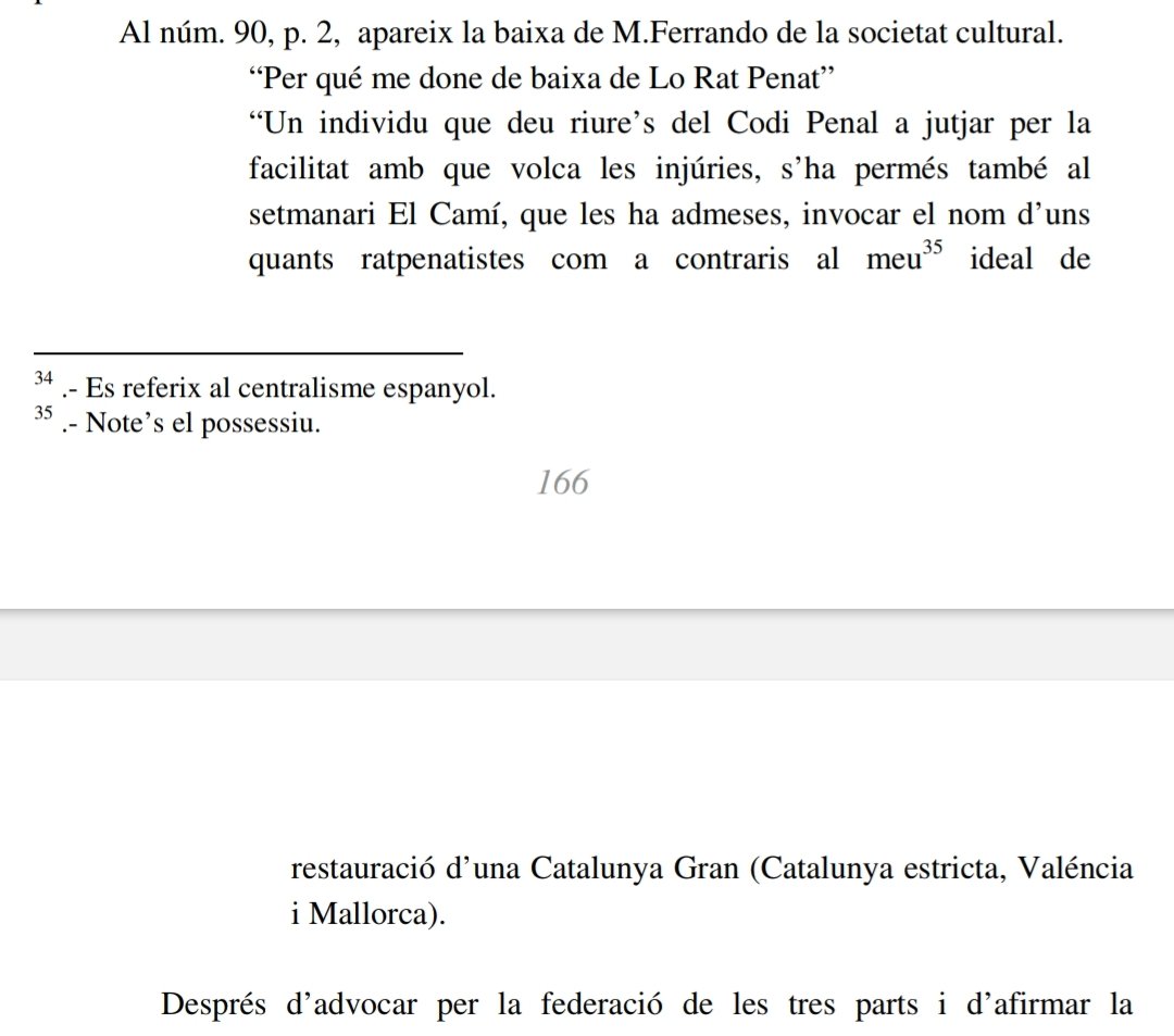 NextNext333's tweet photo. @JosepGuia En 1933, Nicolau Primitiu ho va advertir de forma premonitòria: El regionalisme dels valencians partidaris de les idees pancatalanistes només portaria discòrdia i problemes. No va poder estar més encertat; no heu sabut vore-ho:

[Pàgs. 163, 166, 167 i 168 de Lluís Fornés (2010)] https://t.co/MxfGt1Kdik