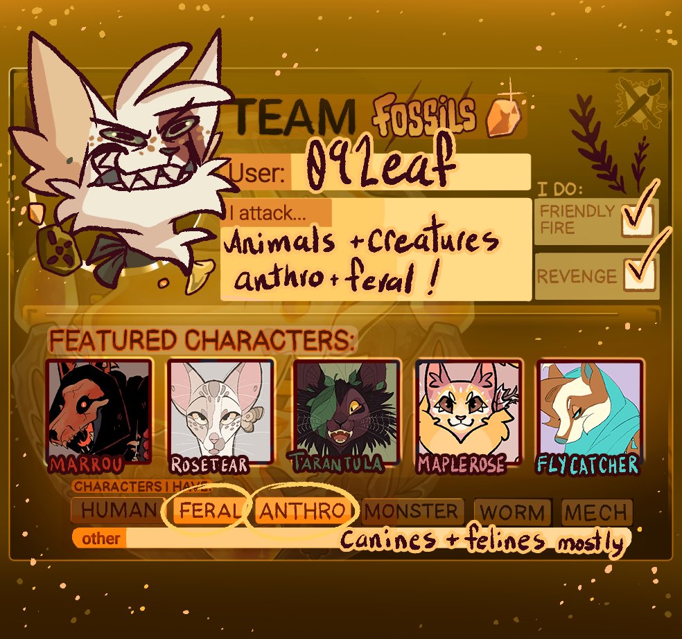 fart fight or whatever it’s called 

#artfight2025 #artfight #TEAMFOSSIL