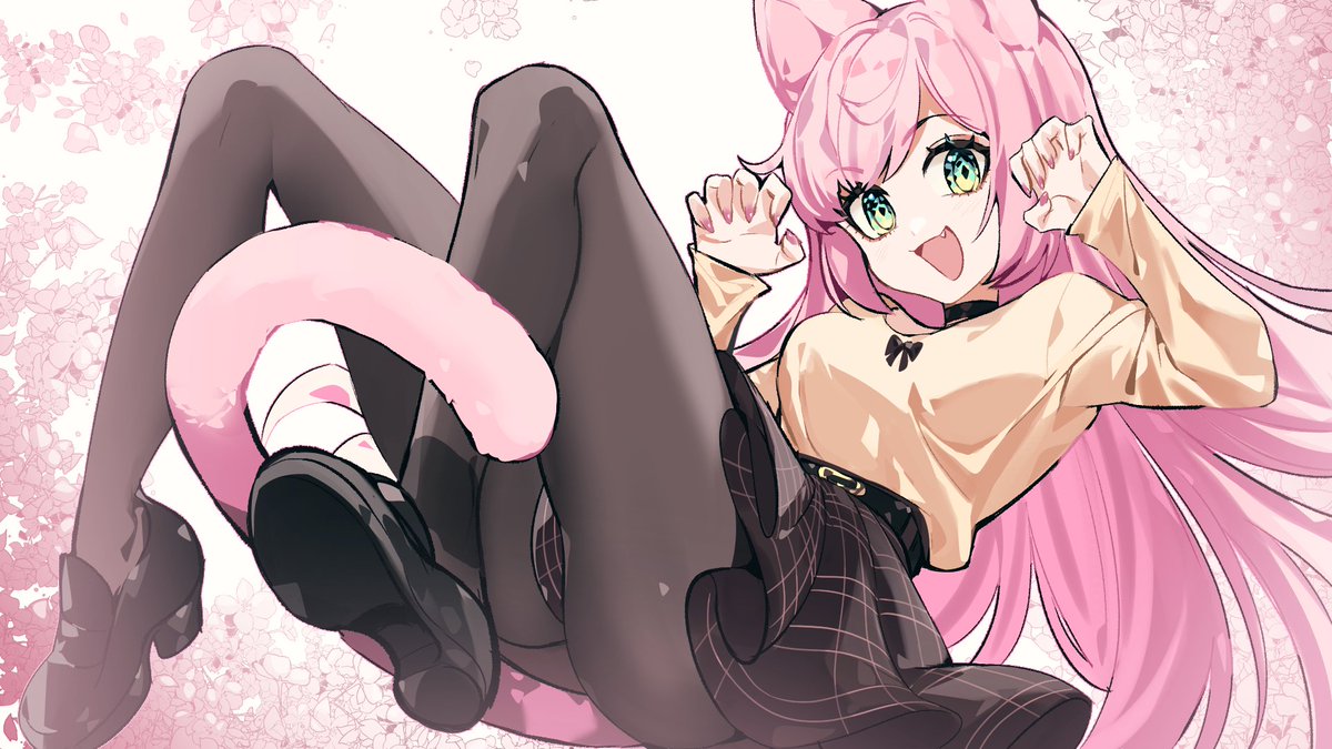 Ruivhel's tweet image. Rue!🐱🌸

#oc #illustration