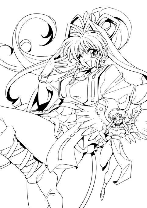 線画 ネリネリ♪ 