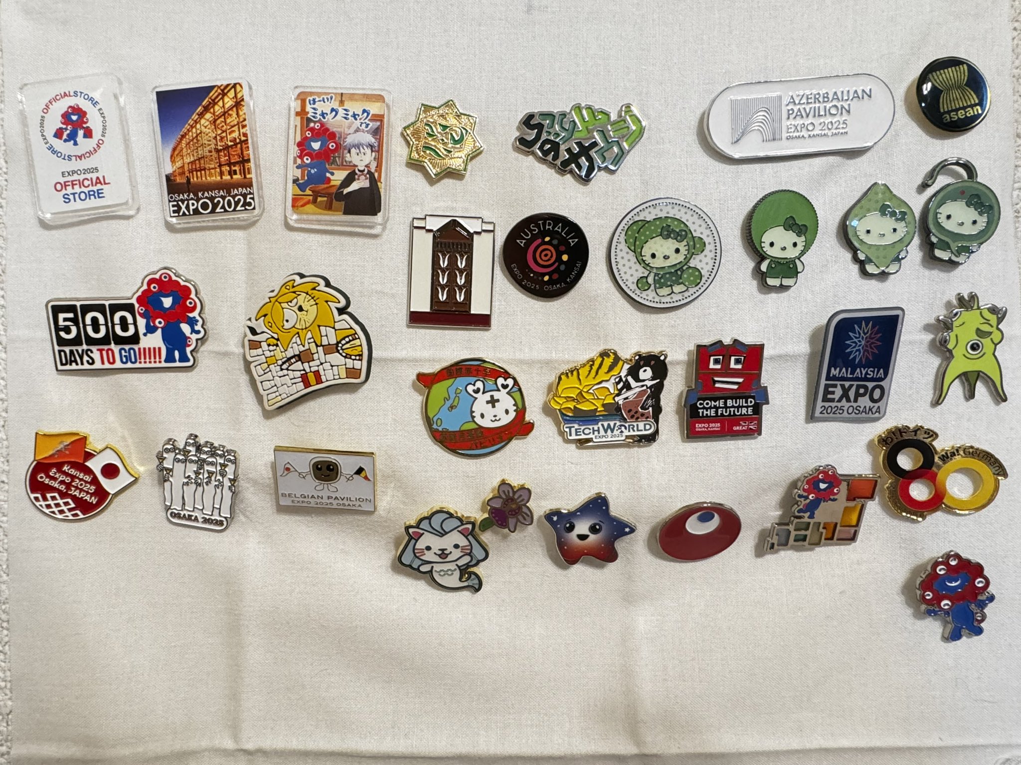 3つセット【非売品】TECH WORLD 大阪 万博 ピンバッジ 非売品】TECH WORLD ピンバッジ 3個セット