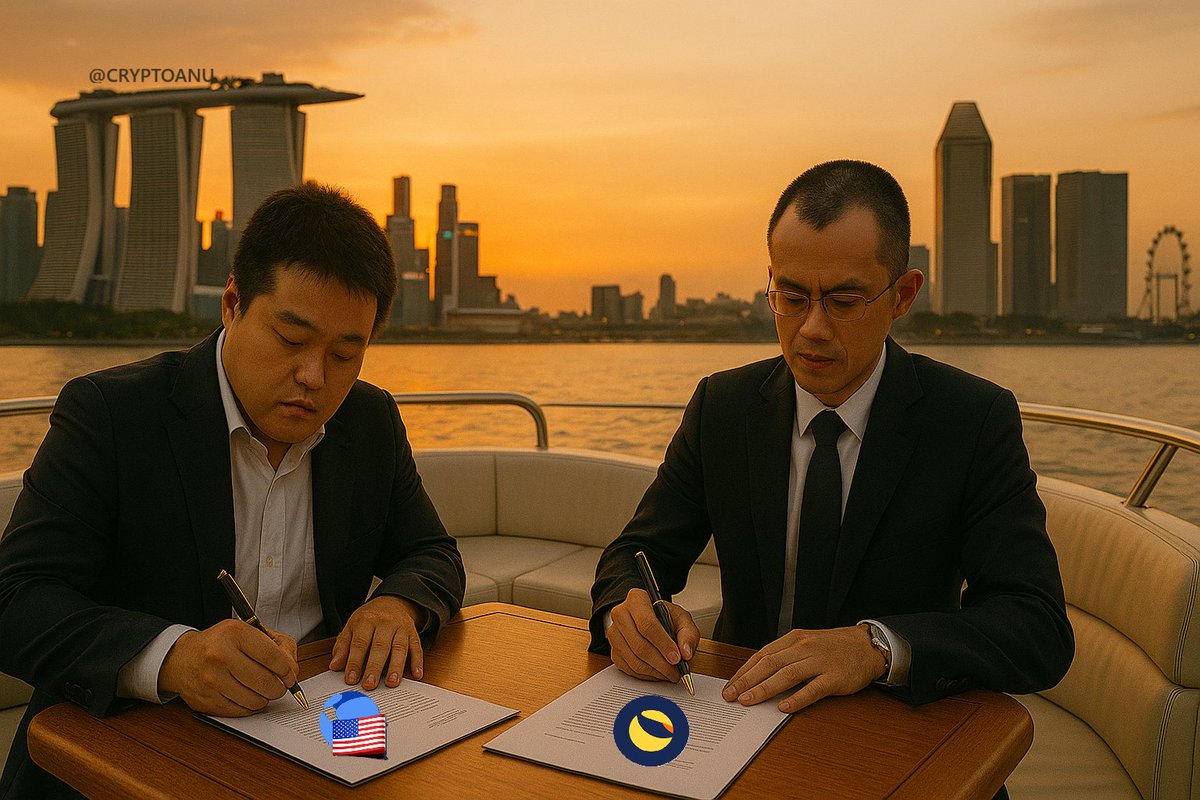 DO KWON &amp; CZ.
TWO TITANS. TWO SIGNATURES.
ONE YACHT. ONE SUNSET.
WHATEVER THEY’RE COOKING.
IT’S GOING TO SHAKE THE CRYPTO WORLD.

#TerraClassic #Binance #LUNC #CZ #DoKwon #Crypto #USTC #LUNA #BNB #Altcoins