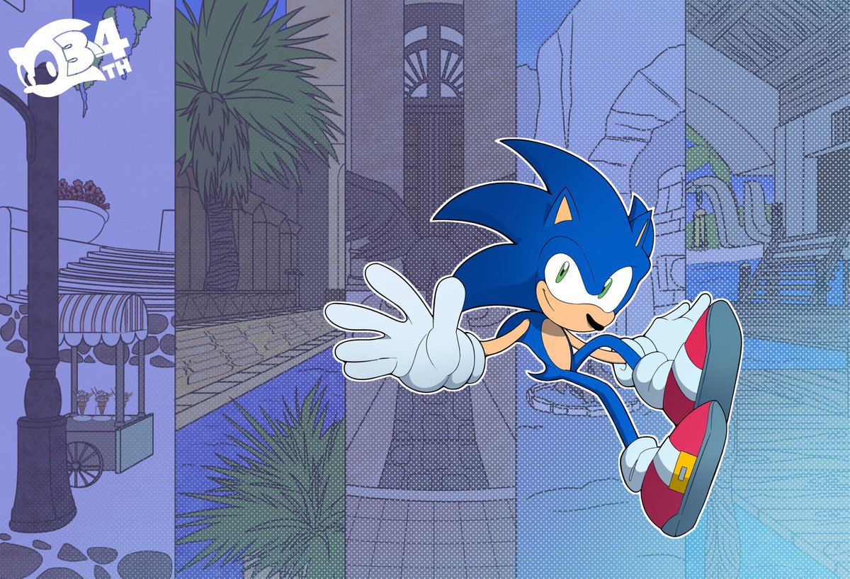 Sonic spends another birthday doing what he does best: speeding around the world at the speed of sound!  Only difference is, he slows down long enough to actually enjoy the different locales and all they have to offer.

Art by Dashy and <a href="/DioMagyar/">The Magyar</a>