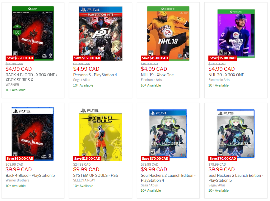 Almost 900 games for Nintendo Switch, PlayStation 4, PlayStation 5