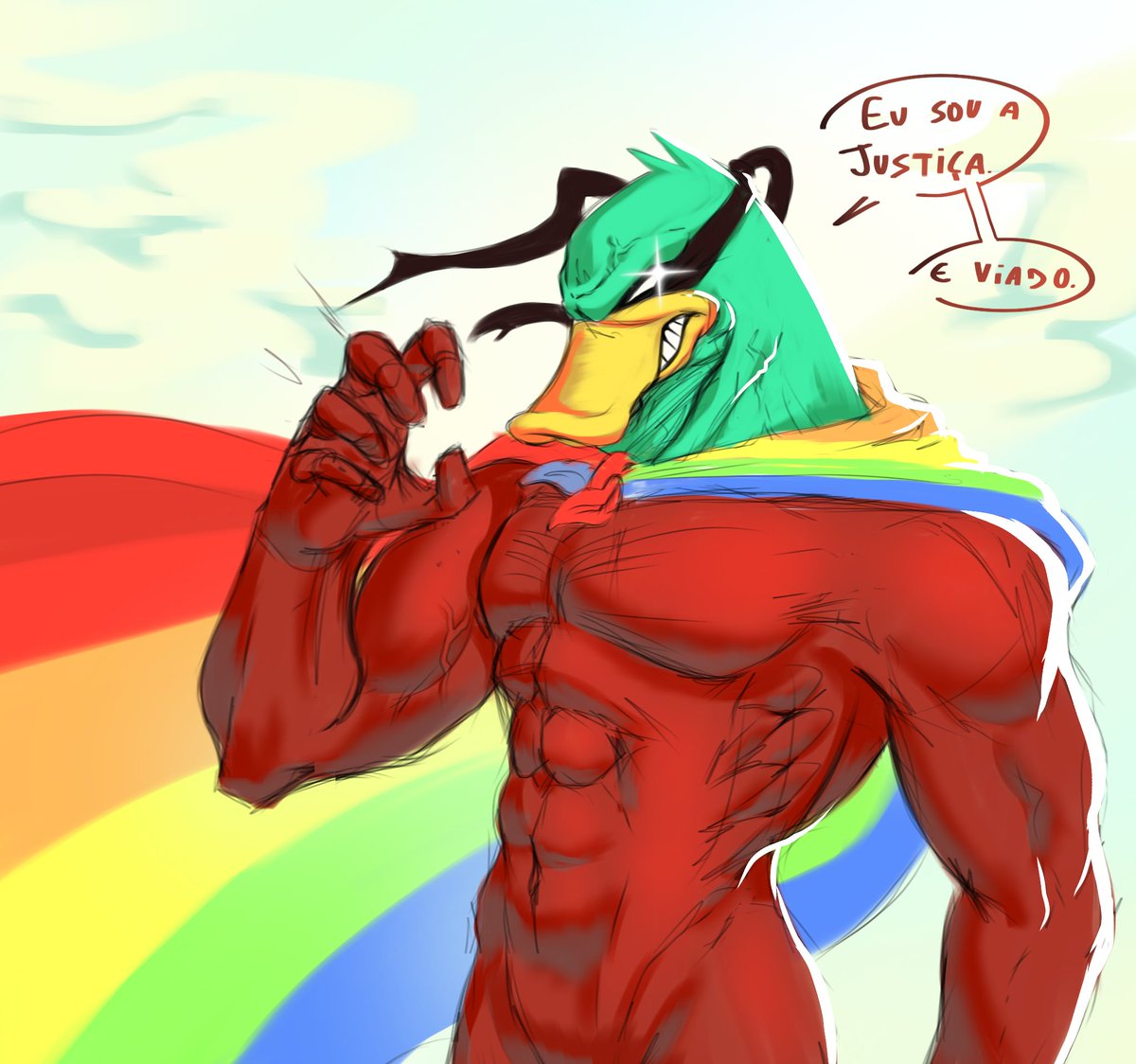 Pato q luta na força do orgulho