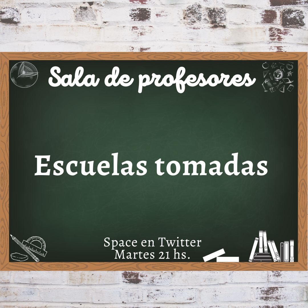Mañana en #SalaDeProfesores vamos a conversar sobre un fenómeno ya recurrente: las escuelas tomadas.
Están todos invitados 👇🏼💪🏼