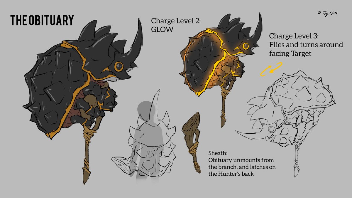 My other submission for the Monster Hunter Wilds Weapon Design contest!! "The Obituarymy" #WeaponEntry #MHWilds