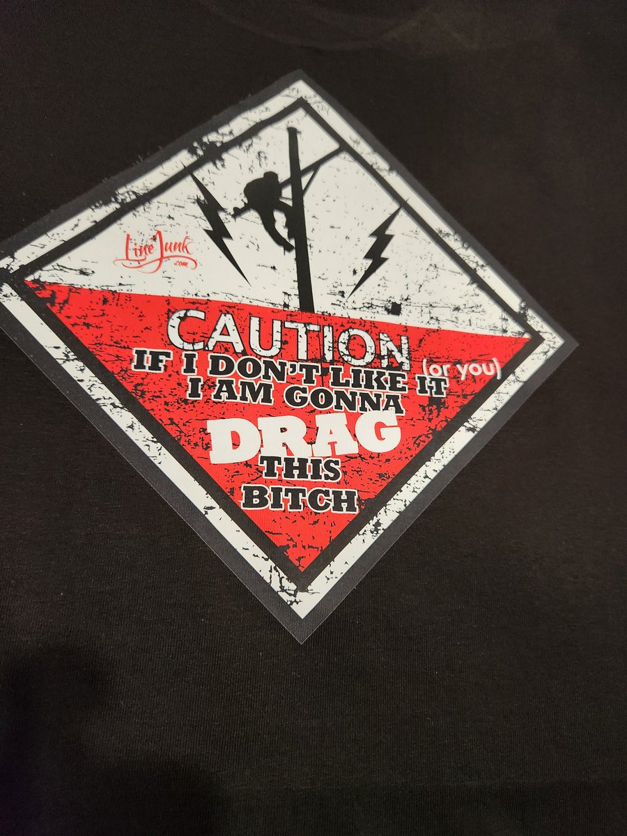 LineJunkline's tweet image. quite simple really 

linejunkgear.com/products/cauti…

#LinemanStrong #BlueCollarPride #ToolsOfTheTrade #HighVoltageLife #PowerUp #BuiltNotBought 
#linelife #journeymanlineman #powerlineman #linelifefoundation #beardedangels   #LinemanLife #ElectricalSafety #UtilityWorkers #business