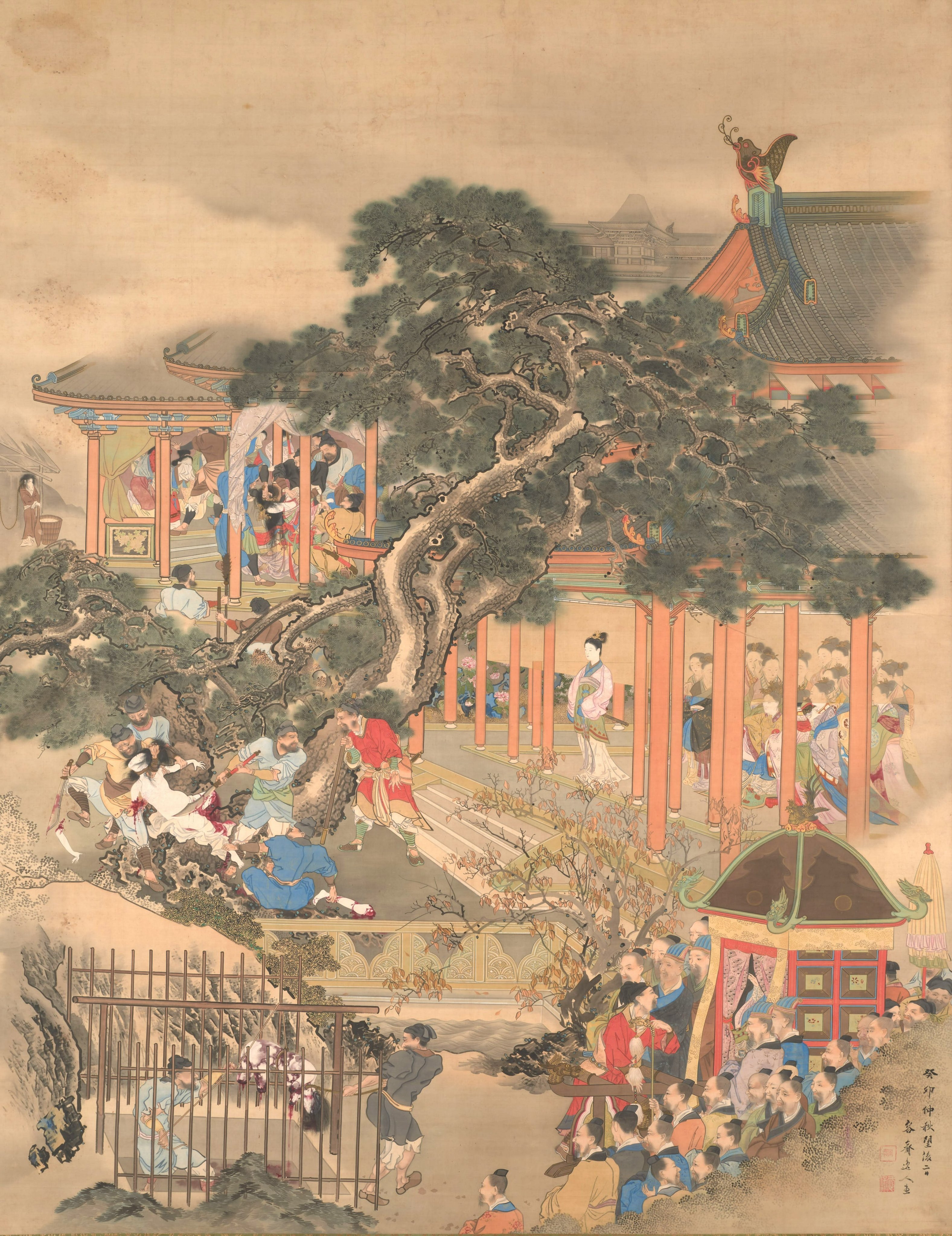 厩喜三太(源義経の臣）菊池容齋石板画 静嘉堂文庫美術館 on X: 