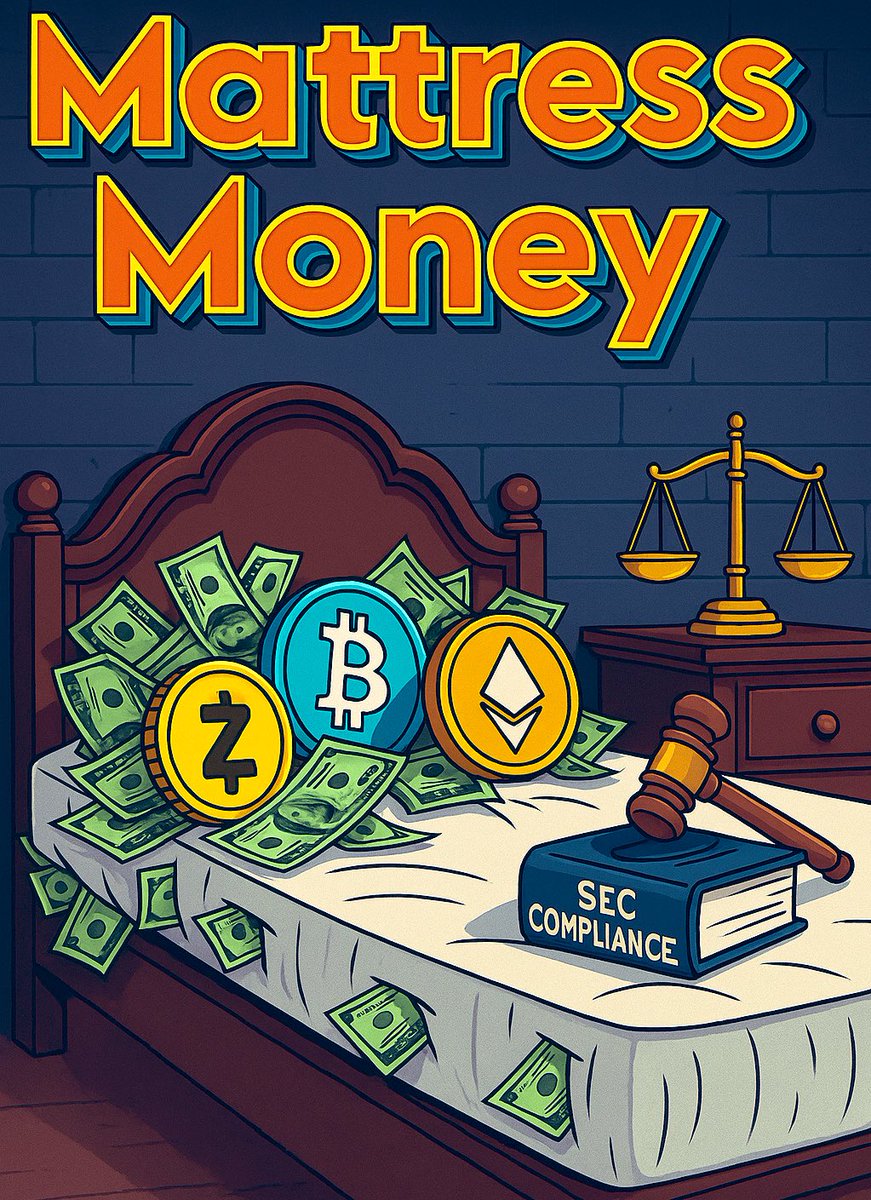 MattressMoney_'s tweet image. Mattress Money™️ Update:
We are working to verify that the design approach of the smart contracts align with the current regulations.
What is Mattress Money?
It’s history, humor, a practical lesson in economic self-reliance, and a quiet evolution in how we store value.