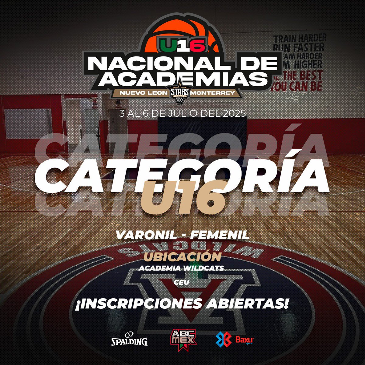 laabcmex's tweet photo. 🏀🔥 Los Nacionales de Academias ABCMEX llegan a Monterrey🔥🏀 

📅 3 al 6 de julio 2025
📍 Sedes Academia Wildcats y CEU, Monterrey, Nuevo León.

⏳ Cierre de registro: 30 de junio 2025 

🔗 Consulta bases https://t.co/8kqIBHy90I

📞 Contacto: Juan García - 844 173 7148 https://t.co/JWp21alQ0v
