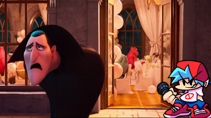 CahojJr's tweet image. FNF Retirement (Humiliation Hotel Transylvania Frights)