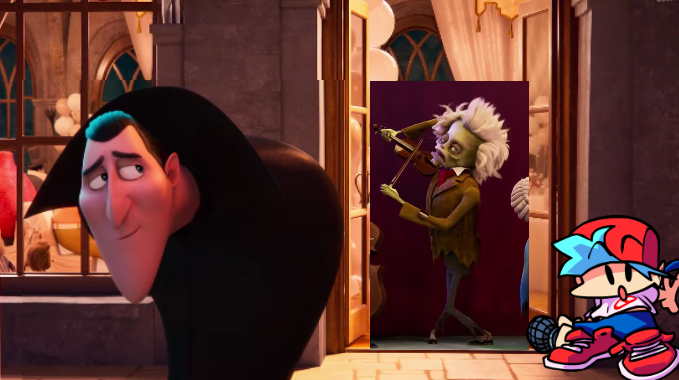 CahojJr's tweet image. FNF Retirement (Humiliation Hotel Transylvania Frights)