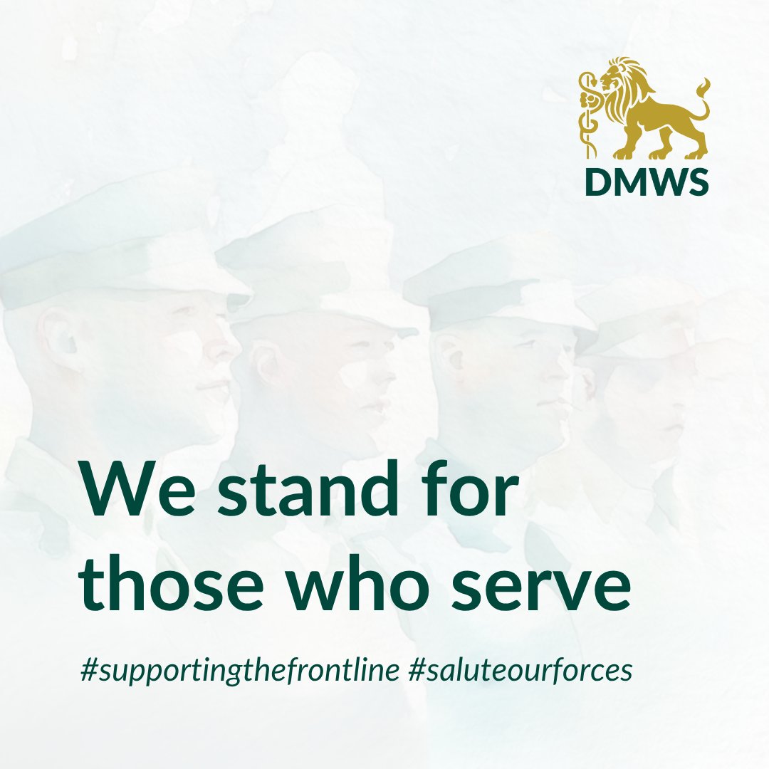 TheDMWS's tweet photo. #ArmedForcesWeek is a time to honour those who serve — and at DMWS, we’re proud to stand by them when it matters most.
Because behind every uniform is a person. And no one should face difficult times alone.
#DMWS #SupportingTheFrontline #SaluteOurForces https://t.co/qOSsnApO6F