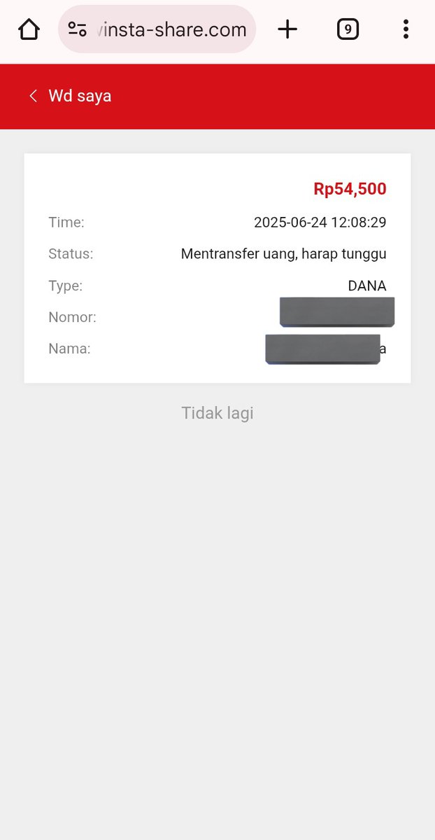 gaiss yg mau #jobreceh tap link reff dari aku &amp; nanti bisa get 300k total🤩🤩 
dm yaah