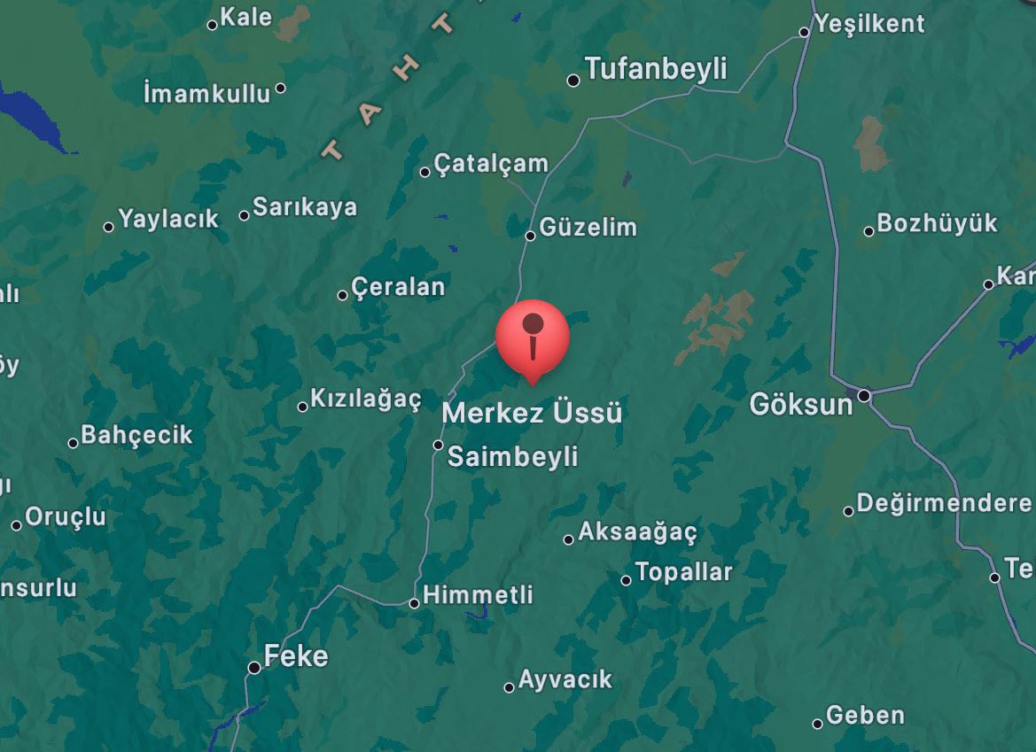 🔴DEPREM‼️
Adana Saimbeyli Yeniköy’de bu sabah 07.09’da 4.6 büyüklüğünde deprem meydana geldi. Geçmiş olsun.🤲