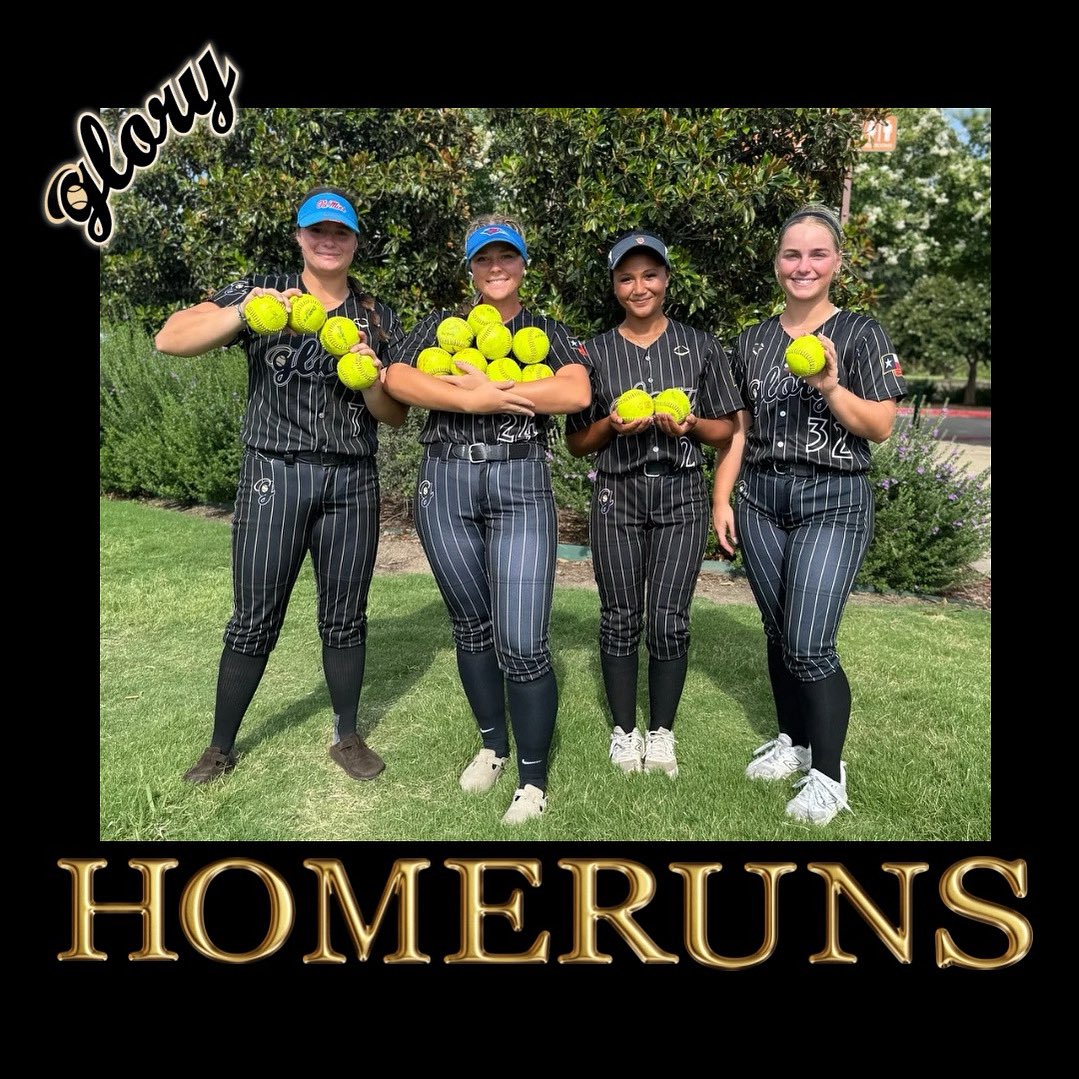 Straight 🔥 off the bats this weekend! 💣 The squad was locked in and sending shots deep! 
#halosup😇

TAMIA CHERRY-solo+solo
CORYN BURRIS-solo+solo+2 Run+Solo+3 run+solo+solo+3run
ABBY LYNCH- BUXTON-Solo+2 run+2 run+2 run 
PRESLEY RIVERS-Solo (Not Pictured)
PAIGE BIANCHI-2 Run