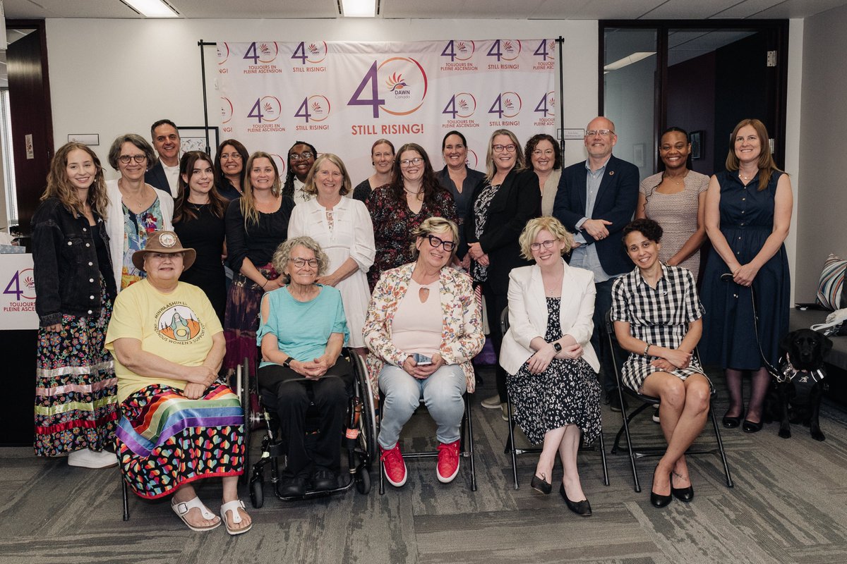 DAWNRAFHCanada's tweet image. ✨ Our 40th anniversary was a powerful moment of reflection, recognition, and joy. We honoured our history, uplifted our changemakers, and renewed our commitment to a more inclusive and just Canada.
#DAWN40 #StillRising #DisabilityJustice #FeministLeadership