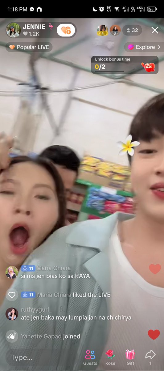 mcpericas's tweet photo. "HI LIVE" sabi ni Rabin now from Miss Jennie's TikTok Live 🫶🏿
May shino shoot daw sila nila @angela_muji #RabinAngeles #RabGel https://t.co/bjK13XLSv5