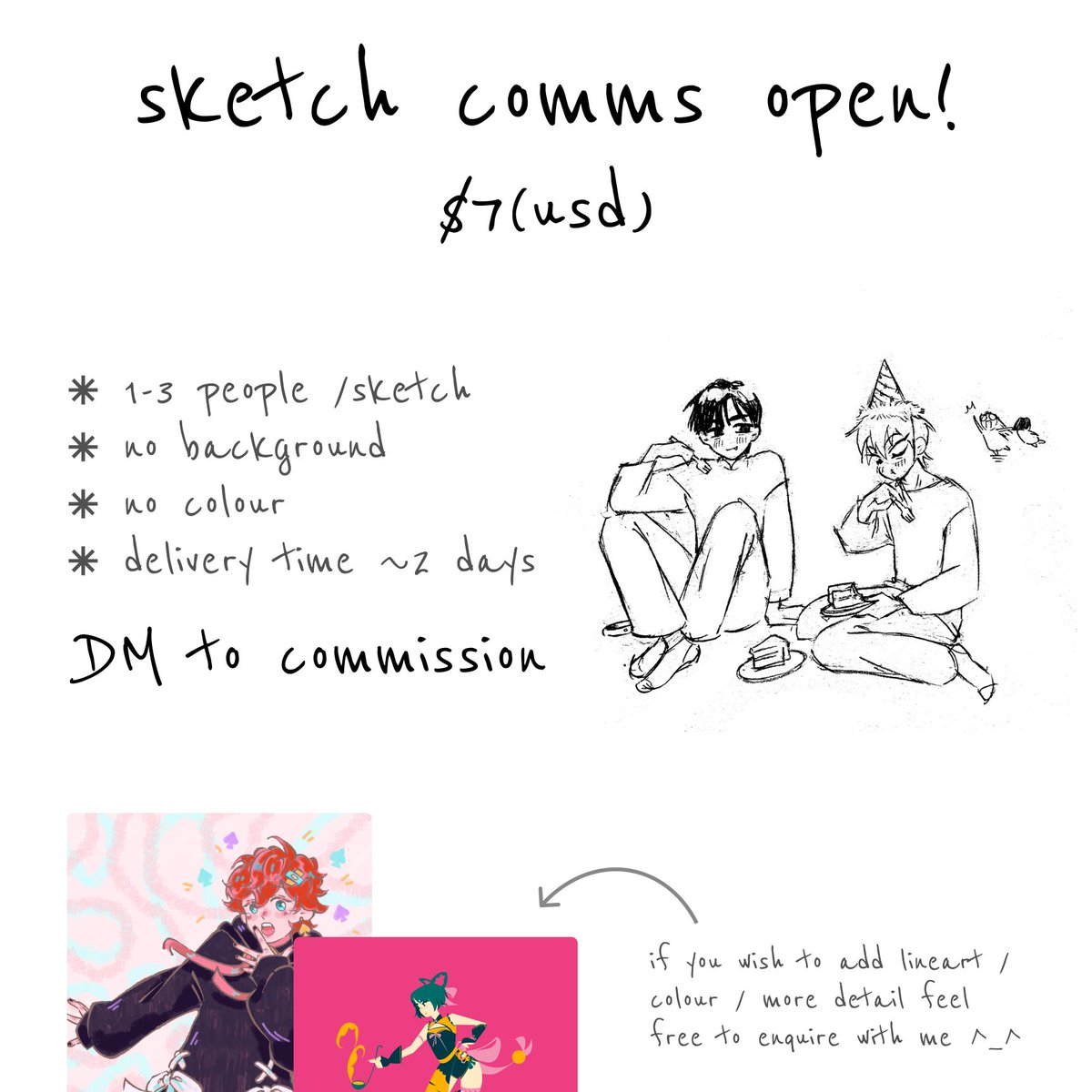 pear_place's tweet image. sketch commissions open!!

DM for any inquiries!!