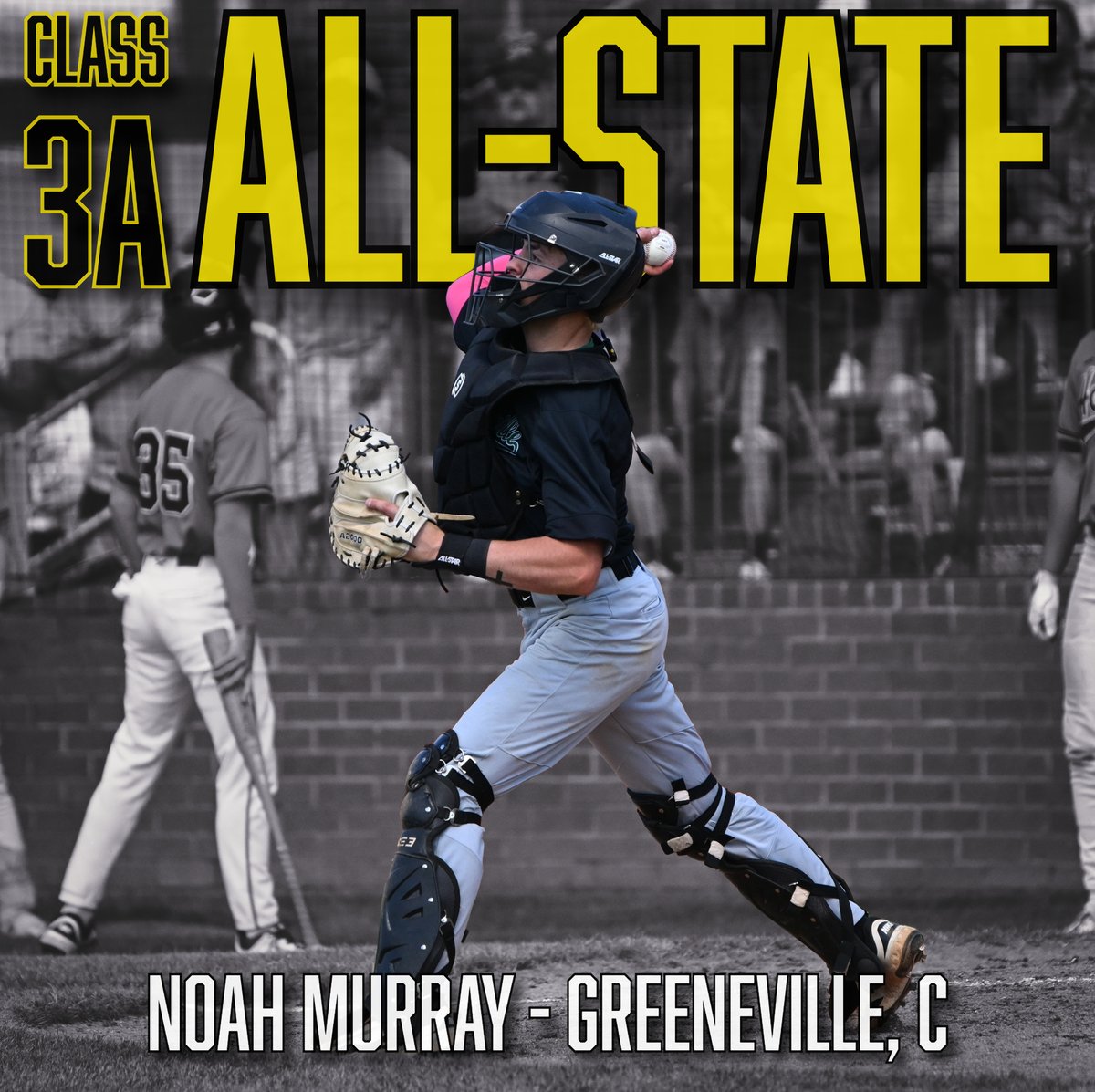 Tate_Russell's tweet photo. Congratulations to Greeneville's Noah Murray on being named to the Tennessee Sports Writers Association's Class 3A All-State Baseball Team. https://t.co/aFHXMPBfs5