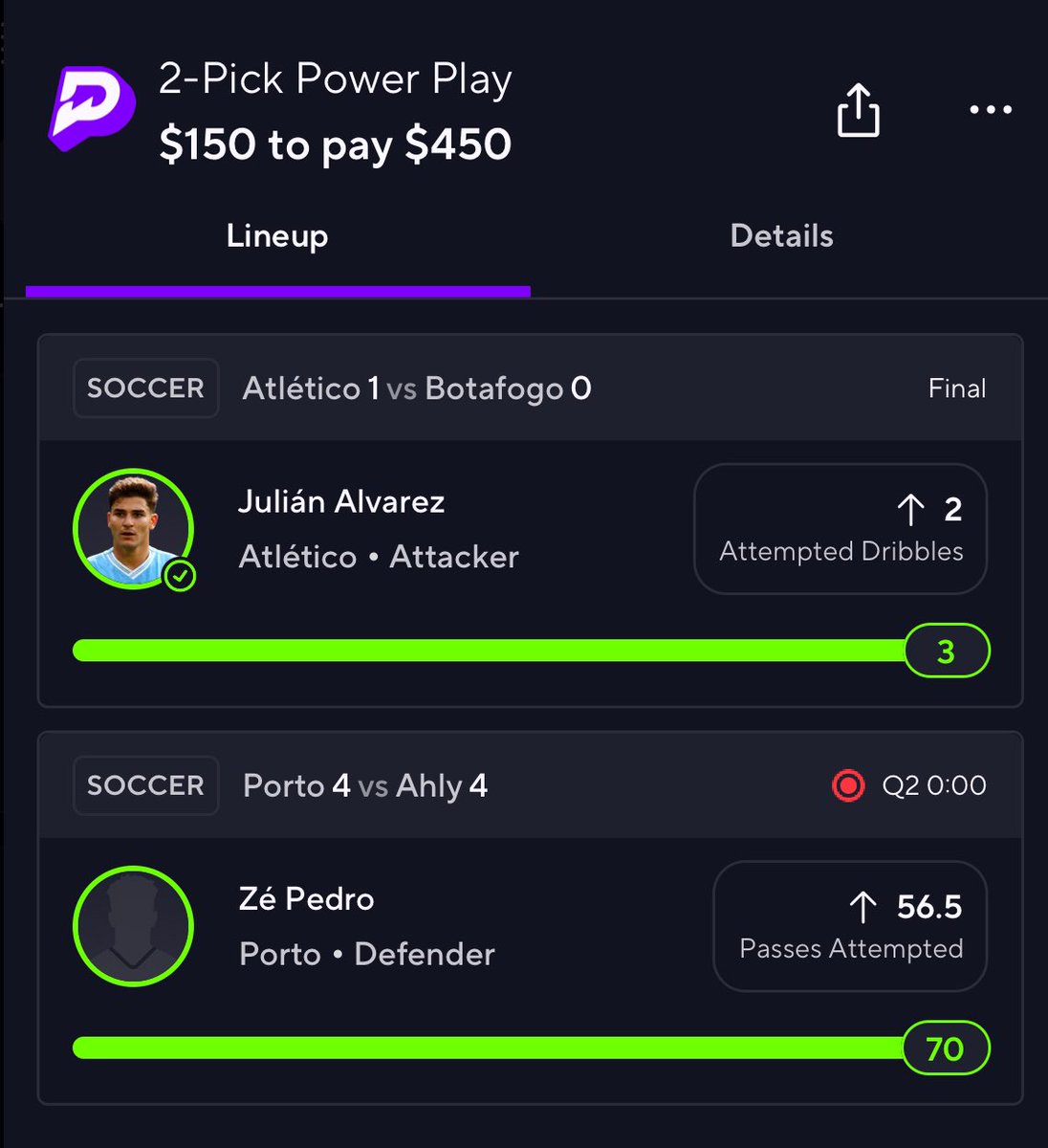 el_mago_los44's tweet photo. POTD Cash ! Cash the bump as well!!

Cash the 1U & 1.5U, plus Clark free square!! 

Come tail the 🐐 @SrirachaDfs for wake and cash with esports!

1U p2 for tomorrow posted ! In @SrirachaDfs cash out counter ! Link below!👇 10% off 1st month on me !

🚨15 retweets for next POTD!🚨

https://t.co/ObAP3oQGqi

#soccer #WNBA #CS2 #Discord #PrizePicksSoccer #PrizePicks