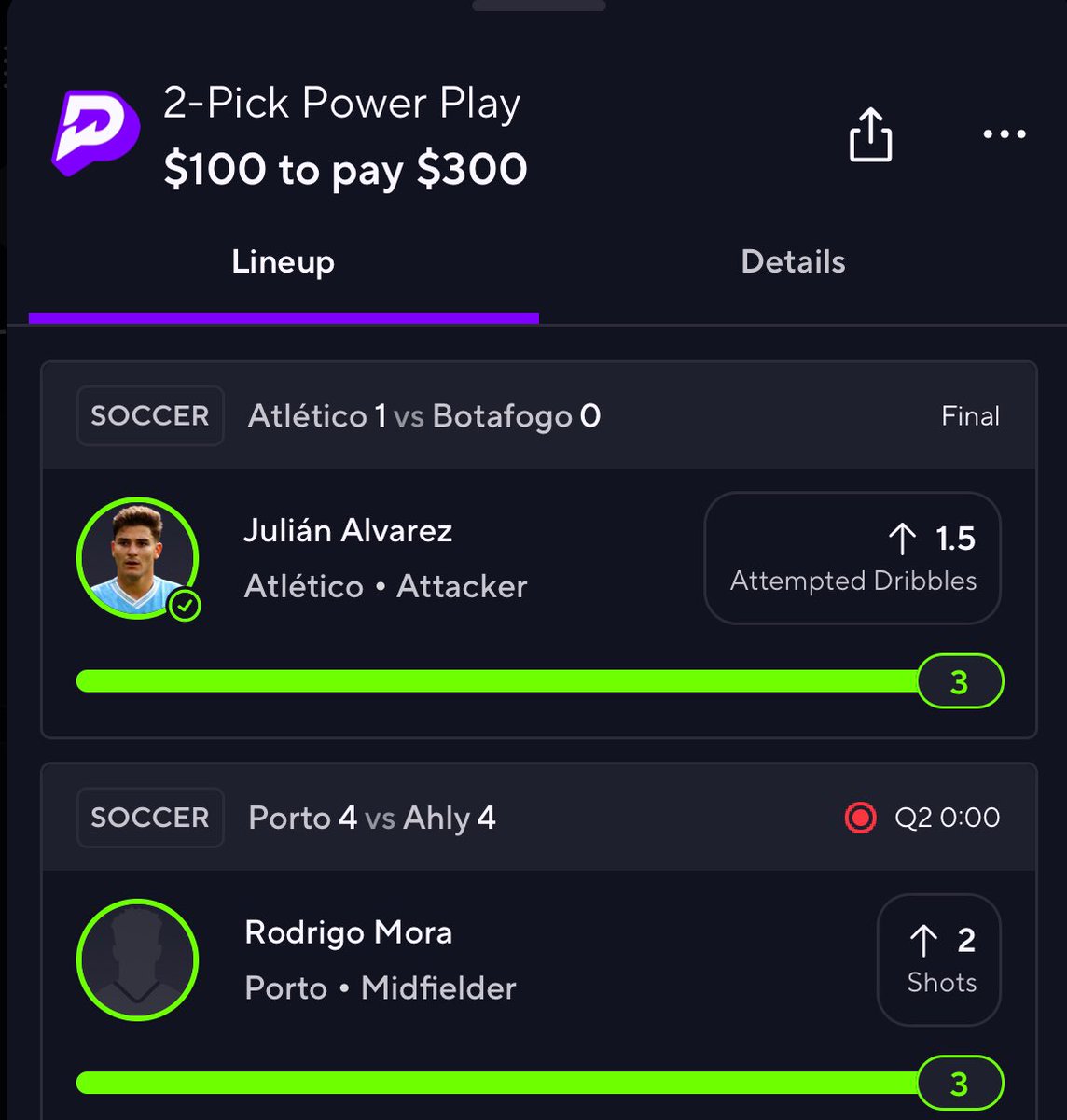 el_mago_los44's tweet photo. POTD Cash ! Cash the bump as well!!

Cash the 1U & 1.5U, plus Clark free square!! 

Come tail the 🐐 @SrirachaDfs for wake and cash with esports!

1U p2 for tomorrow posted ! In @SrirachaDfs cash out counter ! Link below!👇 10% off 1st month on me !

🚨15 retweets for next POTD!🚨

https://t.co/ObAP3oQGqi

#soccer #WNBA #CS2 #Discord #PrizePicksSoccer #PrizePicks