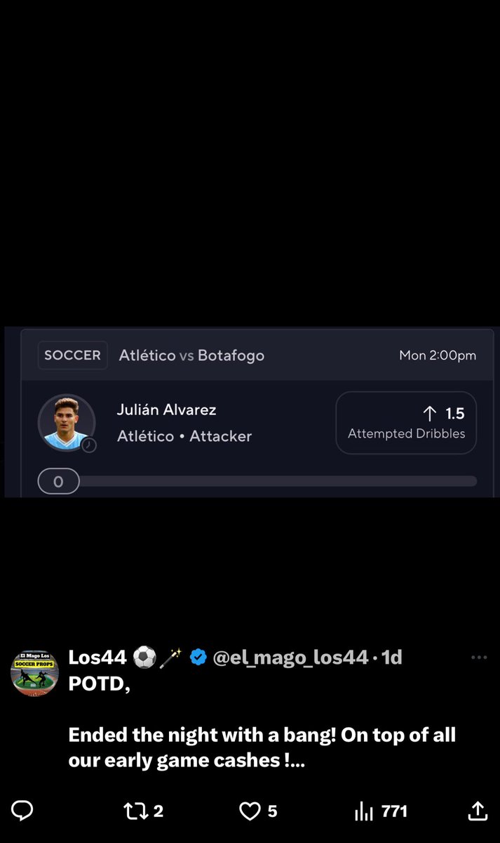 el_mago_los44's tweet photo. POTD Cash ! Cash the bump as well!!

Cash the 1U & 1.5U, plus Clark free square!! 

Come tail the 🐐 @SrirachaDfs for wake and cash with esports!

1U p2 for tomorrow posted ! In @SrirachaDfs cash out counter ! Link below!👇 10% off 1st month on me !

🚨15 retweets for next POTD!🚨

https://t.co/ObAP3oQGqi

#soccer #WNBA #CS2 #Discord #PrizePicksSoccer #PrizePicks