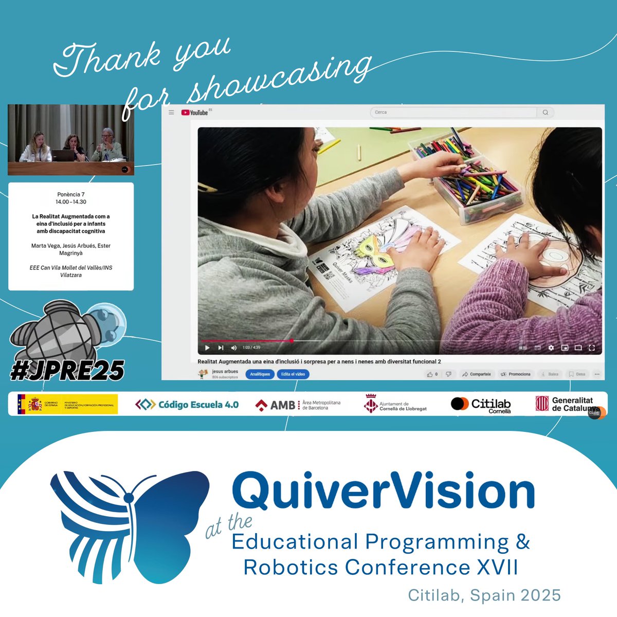 QuiverVision (@quivervision) on Twitter photo Earlier this year, our Spanish ambassadors presented on how the multi-sensory experience of Quiver engages attention & encourages interaction from every student.
Thank you Marta, <a href="/estermagri15/">ESTER MAGRINYA CLOS</a> & <a href="/JesusArbues/">Jesús Arbués</a> for taking part of JPRE25! #EdTech #Learning #technology #STEM #school Earlier this year, our Spanish ambassadors presented on how the multi-sensory experience of Quiver engages attention & encourages interaction from every student.
Thank you Marta, <a href="/estermagri15/">ESTER MAGRINYA CLOS</a> & <a href="/JesusArbues/">Jesús Arbués</a> for taking part of JPRE25! #EdTech #Learning #technology #STEM #school
