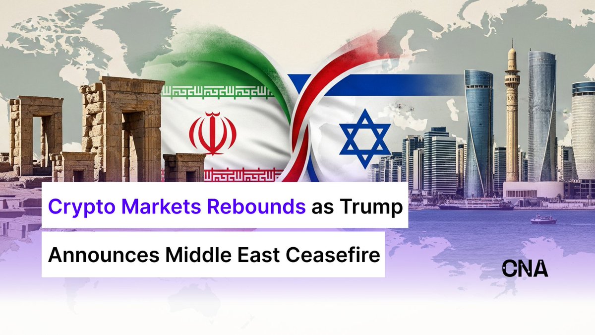 Crypto markets surged as Trump announced a Middle East ceasefire, with #Bitcoin up 4% and #Ethereum gaining 6.8%, though recession risks remain. 🏳️

Read the full story 👉 bit.ly/3HPkOcl

#crypto #cryptonews #cryptonewstoday