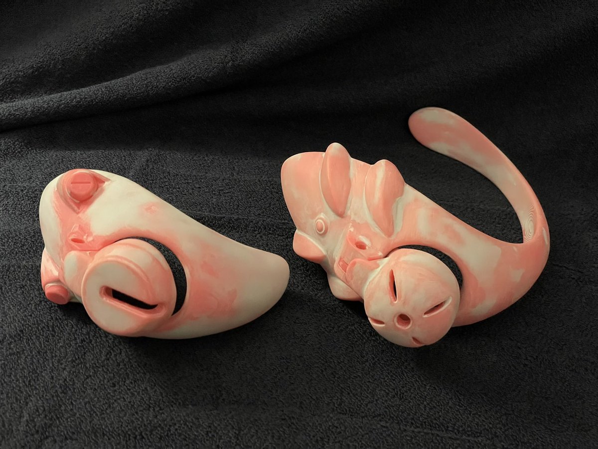 Something in the work, it is probably not very clear what these are inspired by without their proper color.
Once I finish painting them it should be a lot more clear 😺