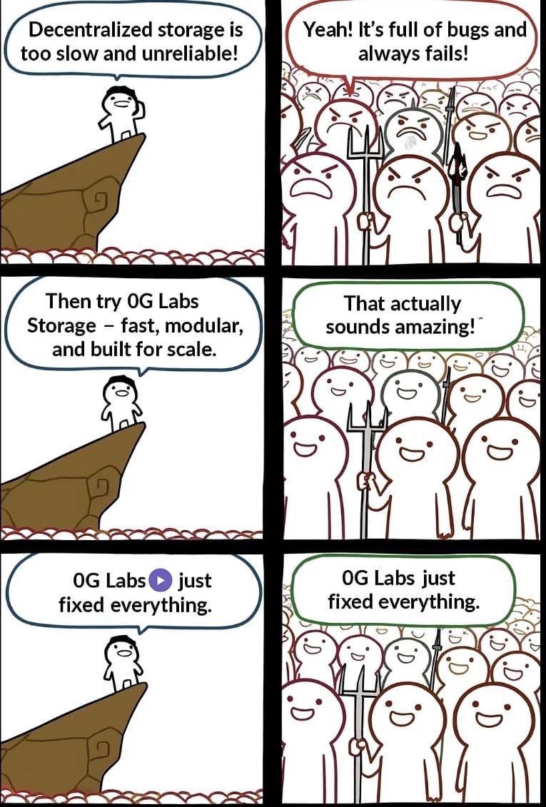 Mandero128992's tweet photo. @0G_labs fixed everything. 

#Memes #Web3 #cryptocurrency #artificial_intelligence #decen https://t.co/ilwEmMFqr3