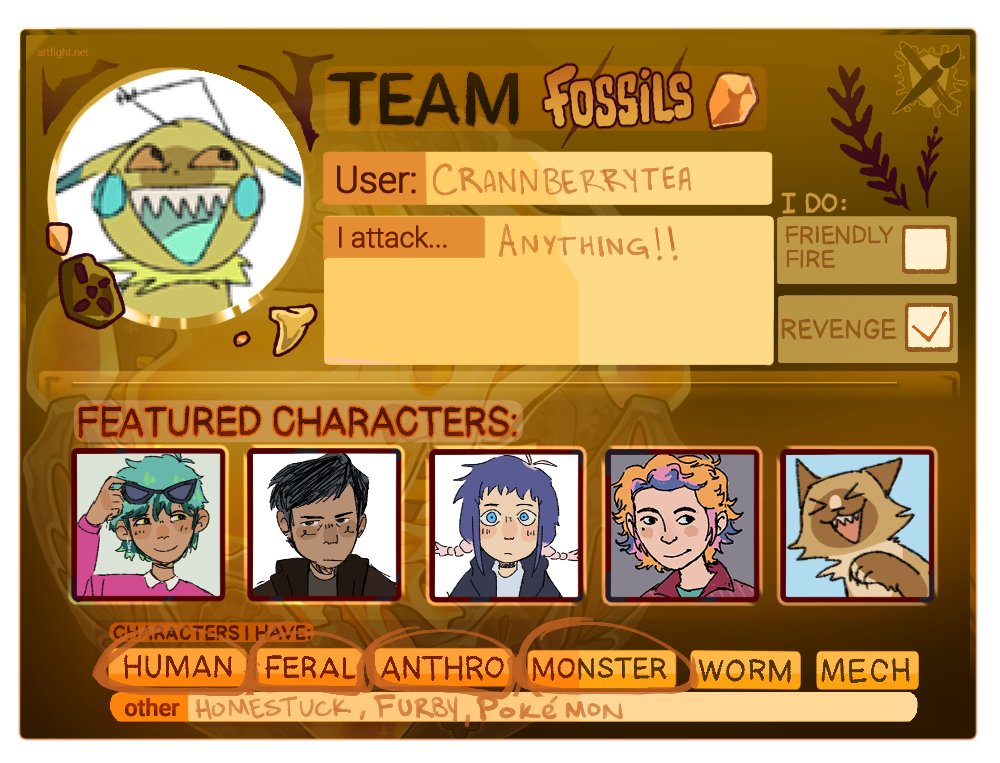crannberrytea's tweet photo. hiiiiii ebery1 ... art fight time #TEAMFOSSIL https://t.co/RjZzOWvnrq