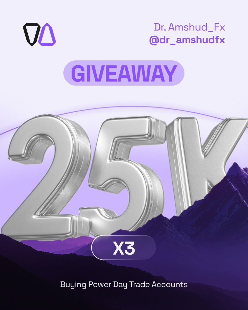 Dr. Amshud_Fx📊 (@dr_amshudfx) on Twitter photo GIVEAWAY ACCOUNT💥 💥
3x$25k Challenge account
🩸To enter
✓Follow
<a href="/dr_amshudfx/">DR. AMSHUDFX</a>
<a href="/GetLocksley/">Locksley</a>
✓Also follow
@ICT_WisdomFx
<a href="/Ib_Forex01/">IB-forex®</a>
<a href="/Webdocto/">Web Doctor</a>
<a href="/DariSalisu01/">Salisu Yusuf Dari</a>
<a href="/Simple_BoyFx/">SIMPLE ~ BOY 🤝</a>
✓Like & RT their pinned post
✓Tag 3 traders
✓Join the waitlist → locksleytrading.com
Ann in 7days GIVEAWAY ACCOUNT💥 💥
3x$25k Challenge account
🩸To enter
✓Follow
<a href="/dr_amshudfx/">DR. AMSHUDFX</a>
<a href="/GetLocksley/">Locksley</a>
✓Also follow
@ICT_WisdomFx
<a href="/Ib_Forex01/">IB-forex®</a>
<a href="/Webdocto/">Web Doctor</a>
<a href="/DariSalisu01/">Salisu Yusuf Dari</a>
<a href="/Simple_BoyFx/">SIMPLE ~ BOY 🤝</a>
✓Like & RT their pinned post
✓Tag 3 traders
✓Join the waitlist → locksleytrading.com
Ann in 7days
