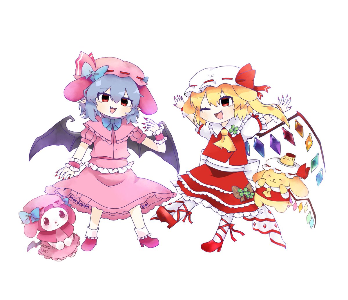stardreamboi's tweet photo. Something I drew from 2 years ago #東方Project  #touhouproject #touhoufanart #レミリア・スカーレット #フランドール・スカーレット https://t.co/lFAI00chut